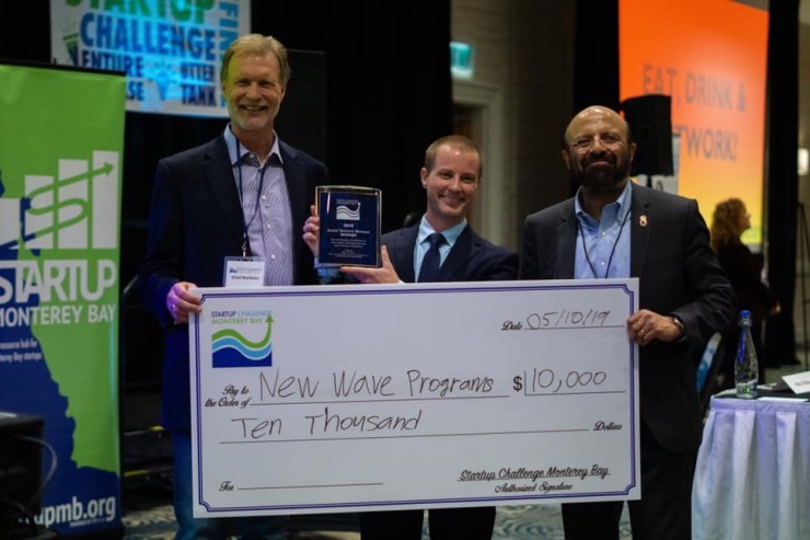 Startup Challenge 2019 winner big check picture
